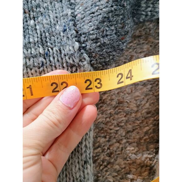 VTG Claybrooke Outdoors wool blend sweater color block design L eclectic grandpa - Picture 16 of 16